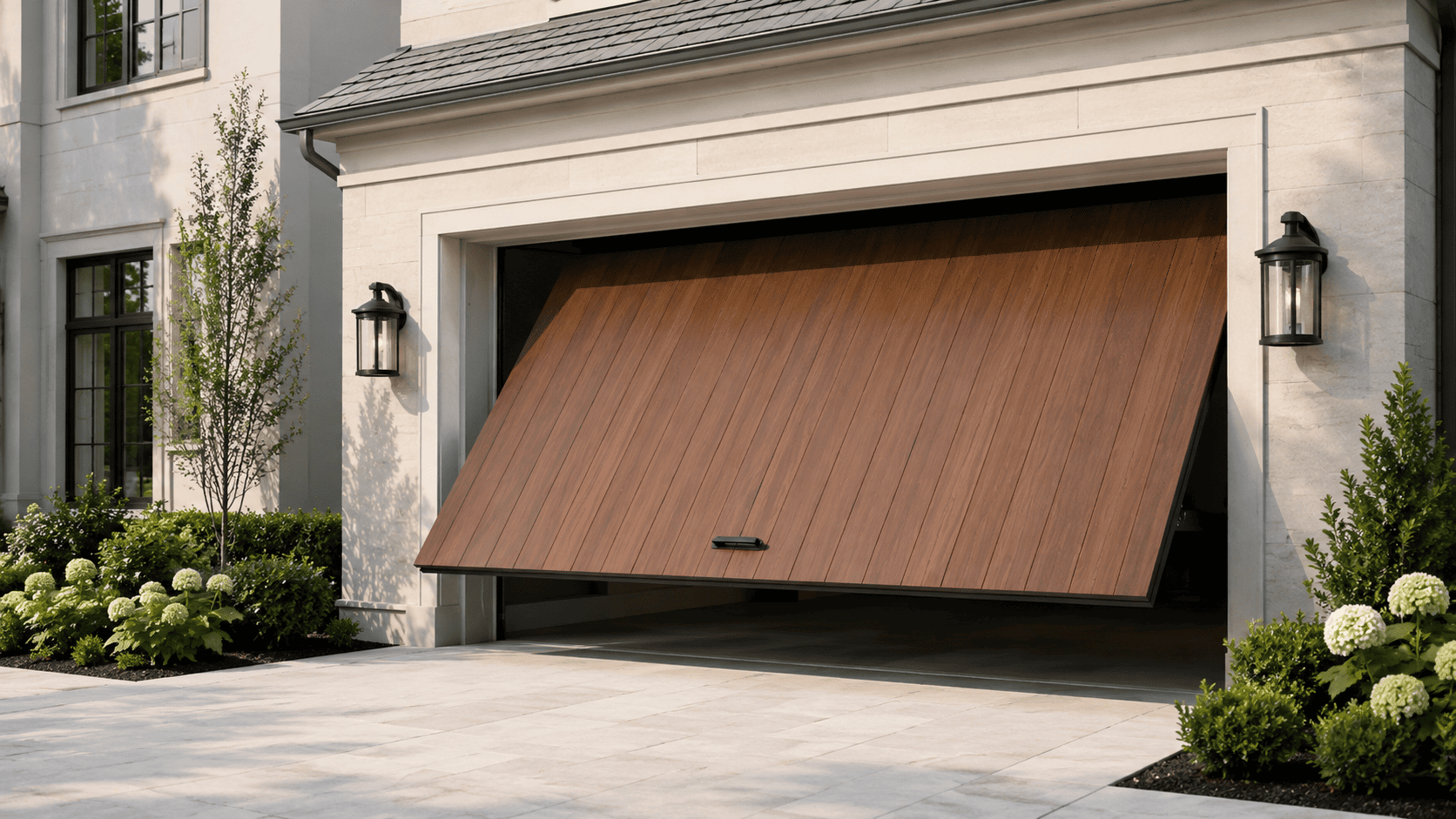 Garage door repair in progress — Thornleigh